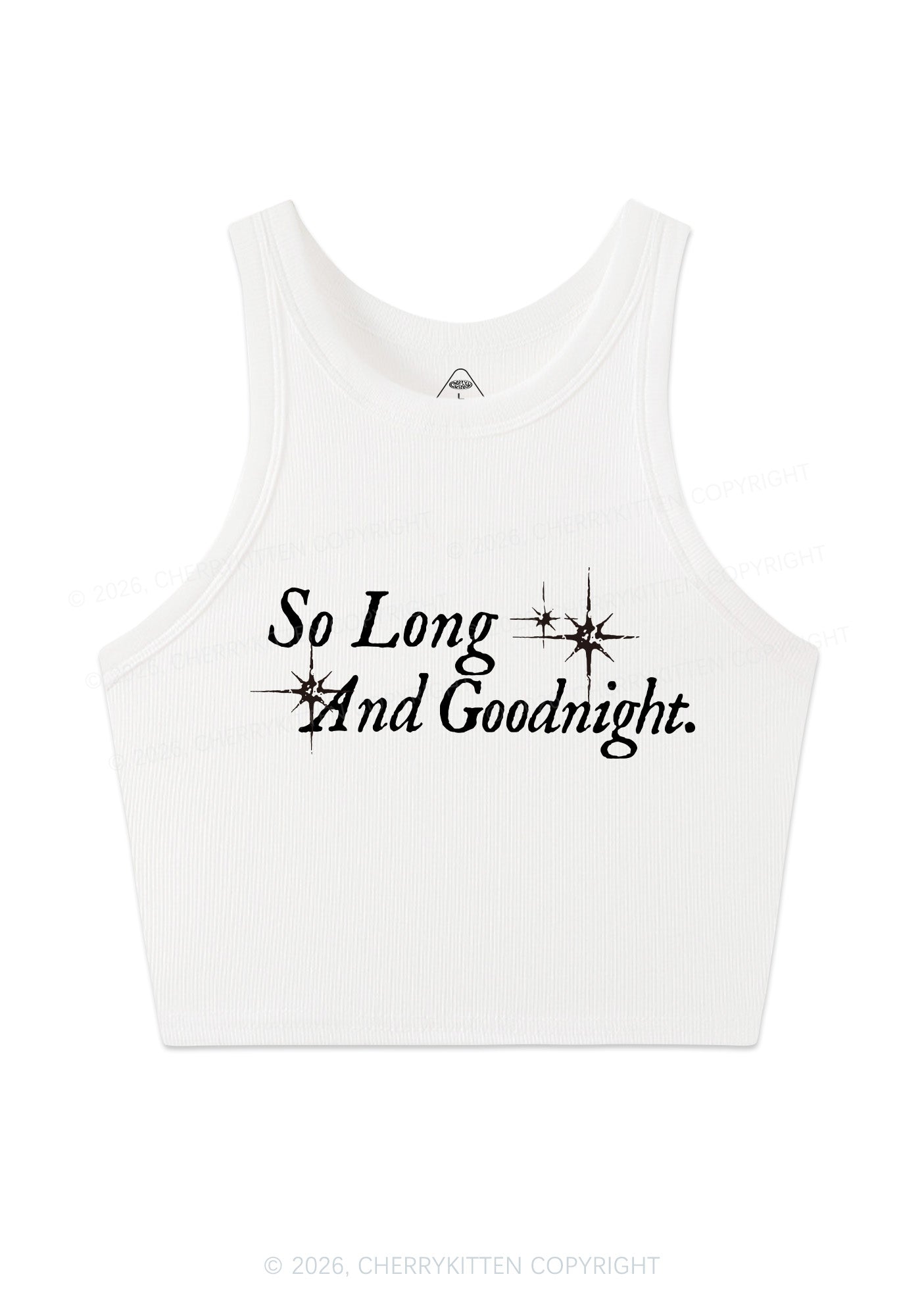 So Long And Goodnight Y2K Crop Tank Top Cherrykitten