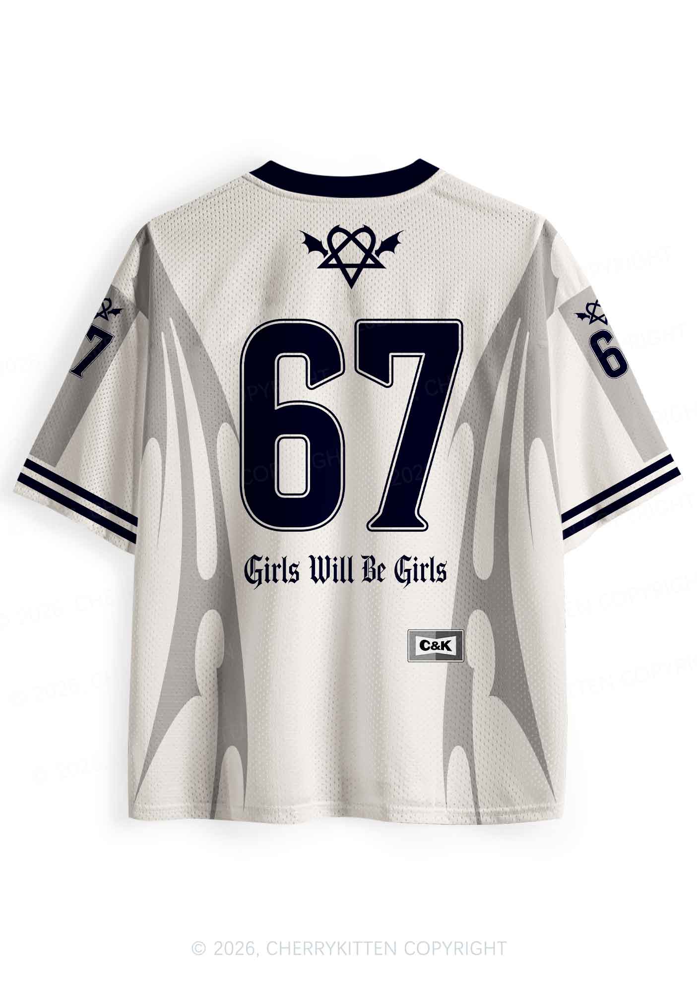 Halloween Girls Will Be Girls Y2K Sport Jersey Shirts Cherrykitten