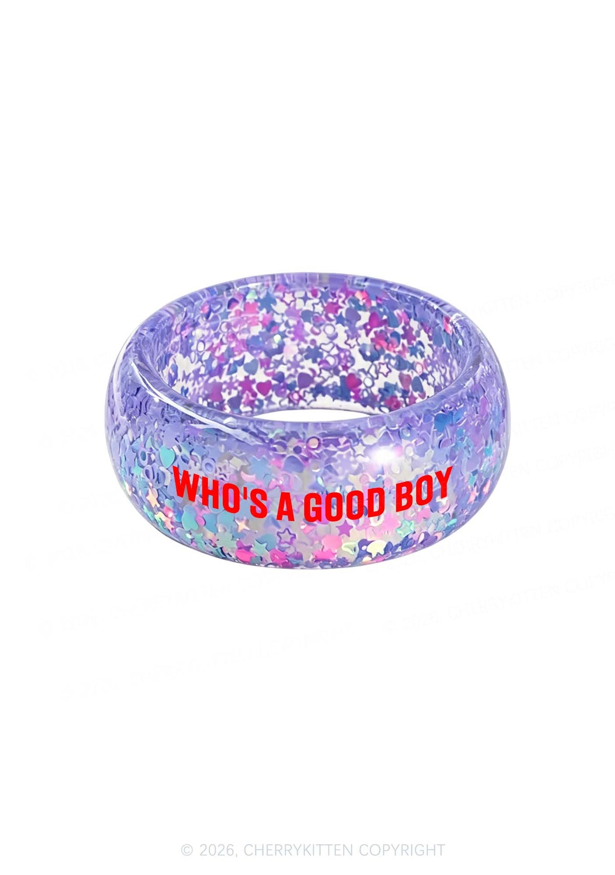 Whos A Good Boy Y2K Cuff Bangle Cherrykitten