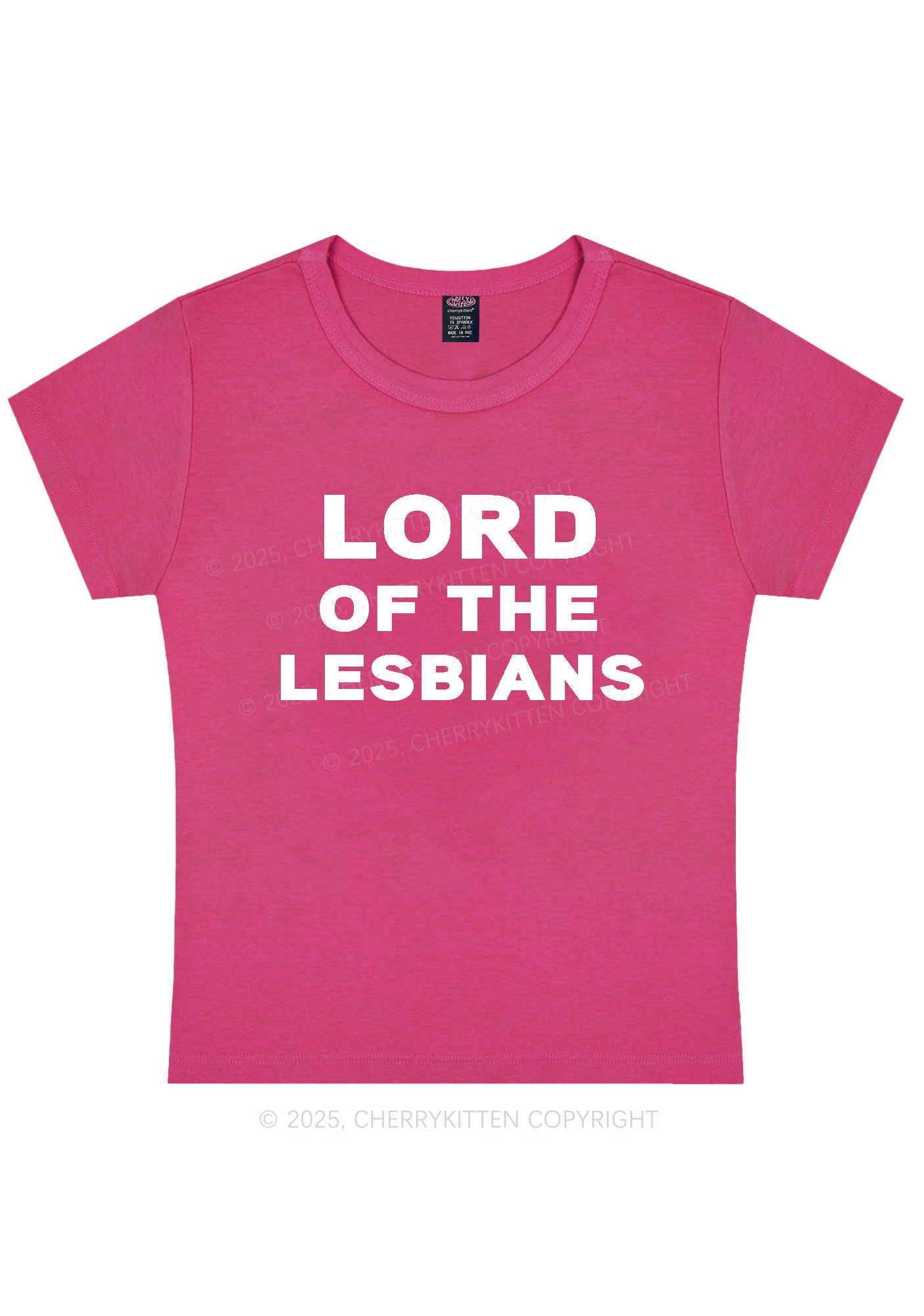 Lord Of The Lesbians Y2K Baby Tee Cherrykitten