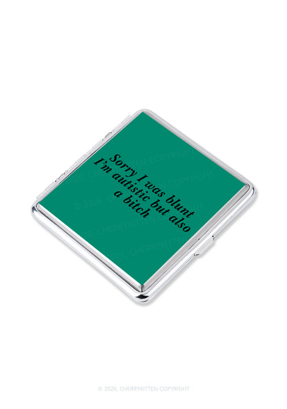 Sorry I Was Blunt Y2K Cigarette Case Cherrykitten