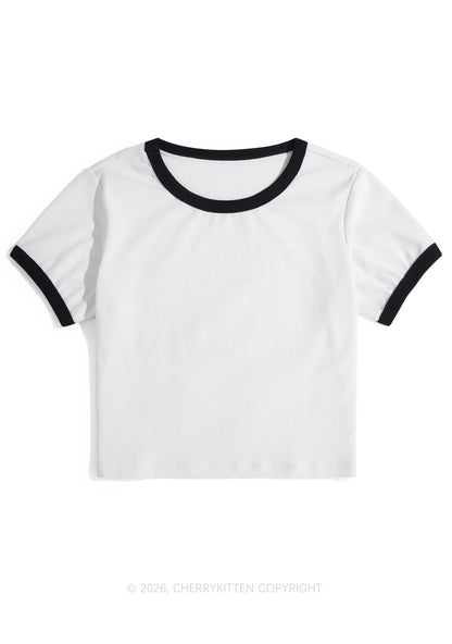 Plain Y2K Ringer Tee Cherrykitten