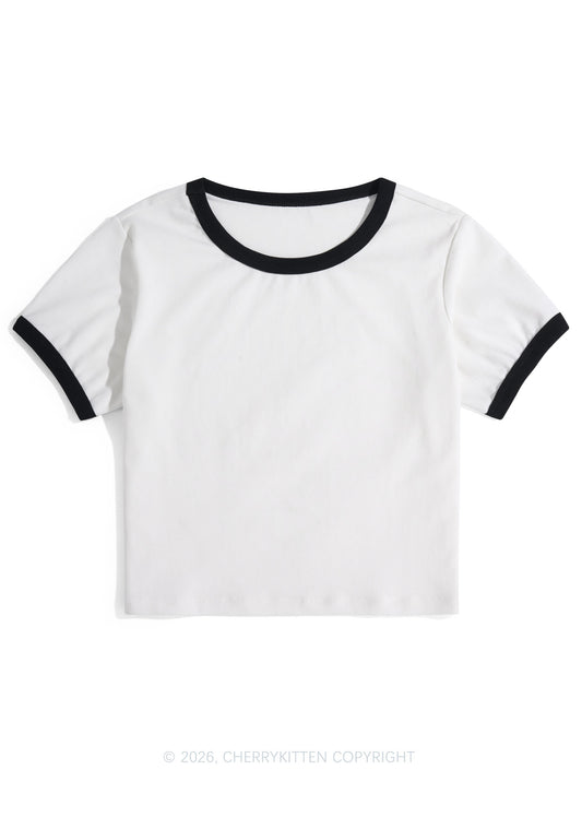 Plain Y2K Ringer Tee Cherrykitten