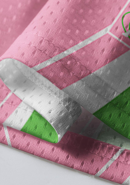 Custom Team Pink Mint Heart Y2K Sport Jersey Shirts Cherrykitten