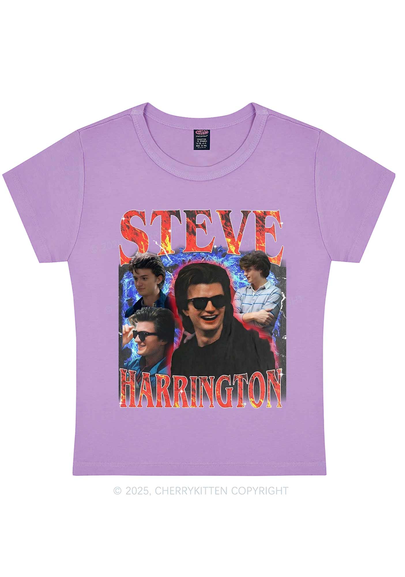 SH Red Blaze Y2K Baby Tee Cherrykitten