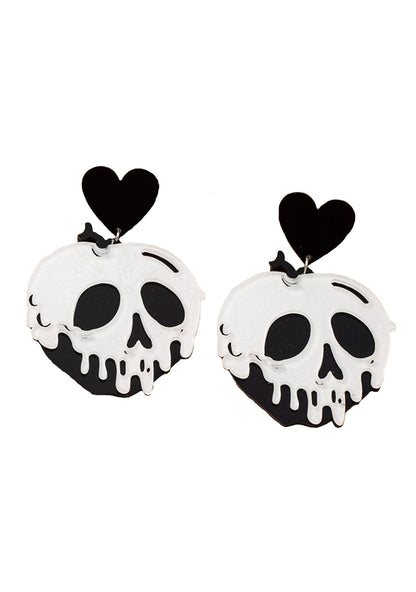 Halloween Acrylic Skull Head Y2K Earrings Cherrykitten