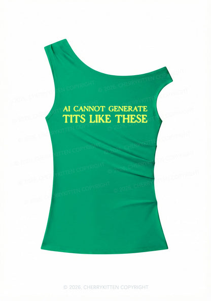Ai Cannot Generate Txts Y2K Off Shoulder Tank Top Cherrykitten