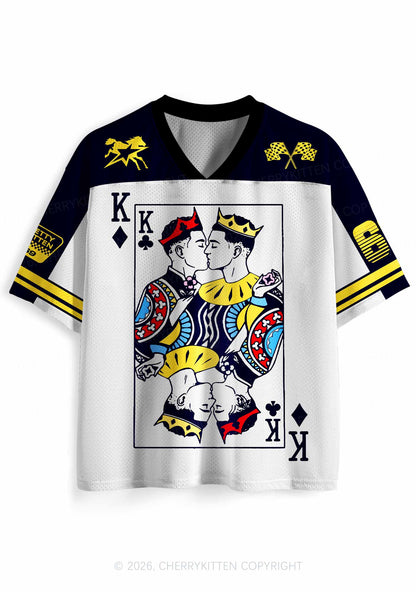 Black Gay King Pride Y2K Sport Jersey Shirts Cherrykitten