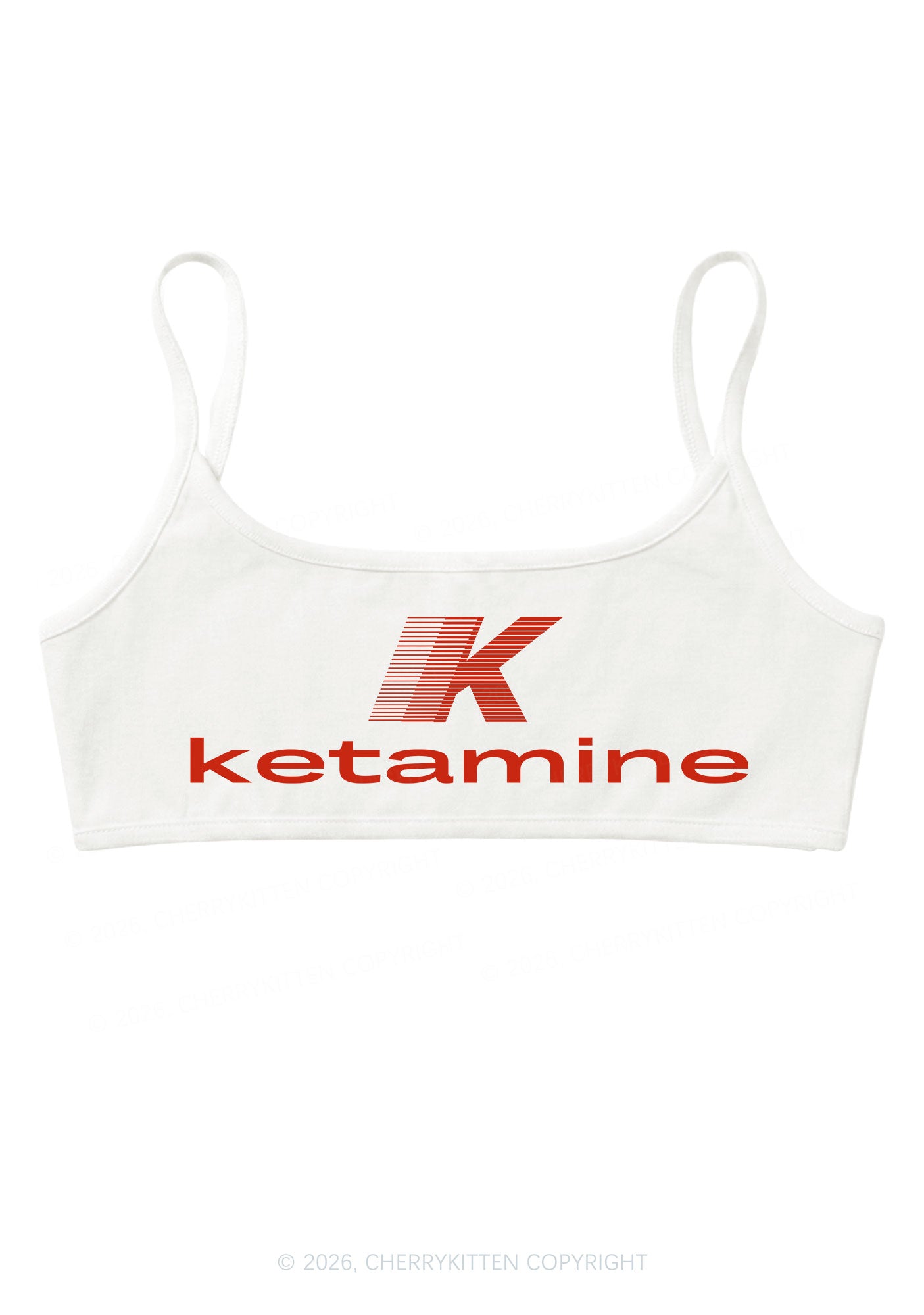 Big K Ketamxxe Y2K Super Crop Cami Cherrykitten