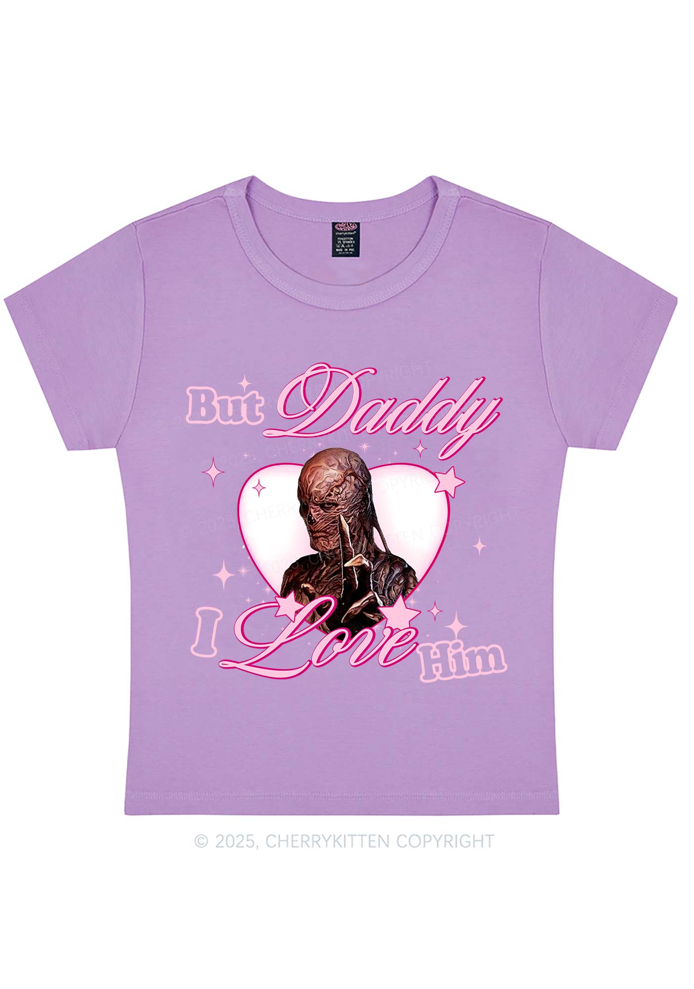 Daddy I Love VN Y2K Baby Tee Cherrykitten