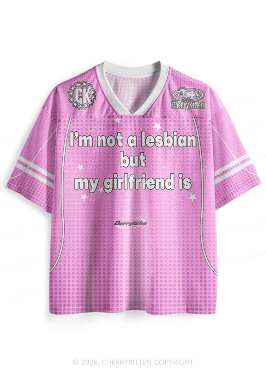 My Girlfriend Is Lesbian Pride Y2K Sport Jersey Shirts Cherrykitten