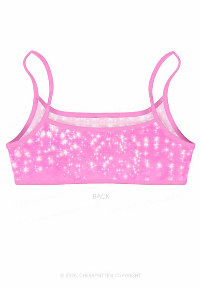 Rat Princess Y2K Print Super Crop Cami Cherrykitten