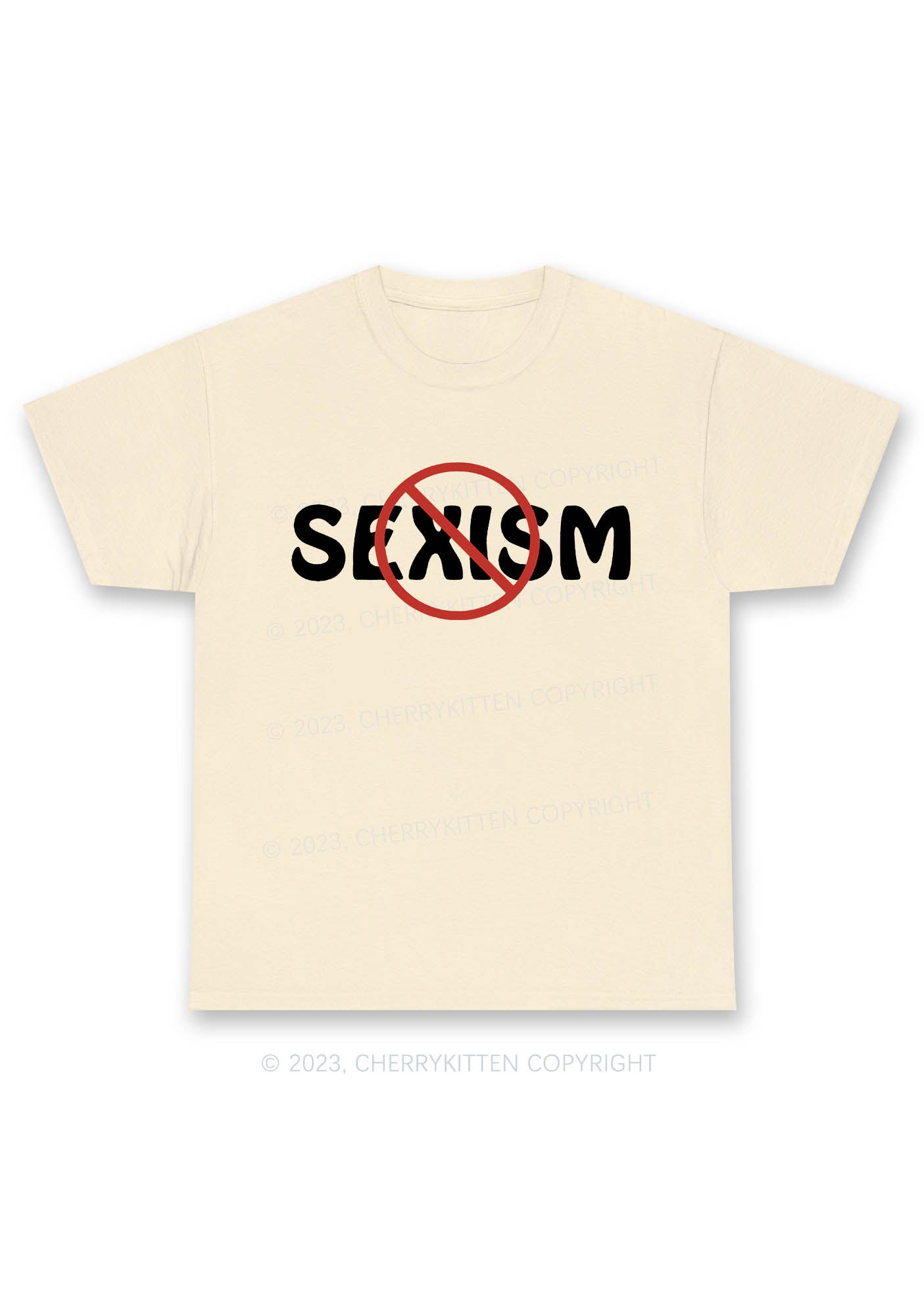 Stop Sexism Y2K Chunky Shirt Cherrykitten