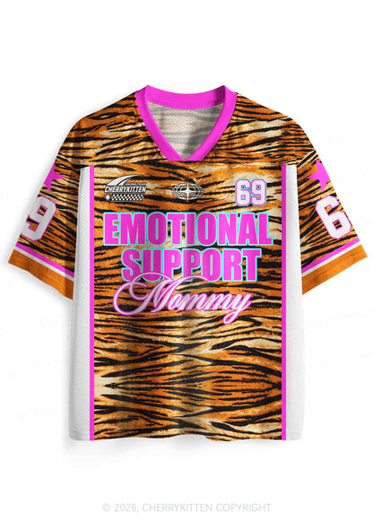 Emotional Support Mommy Y2K Sport Jersey Shirts Cherrykitten