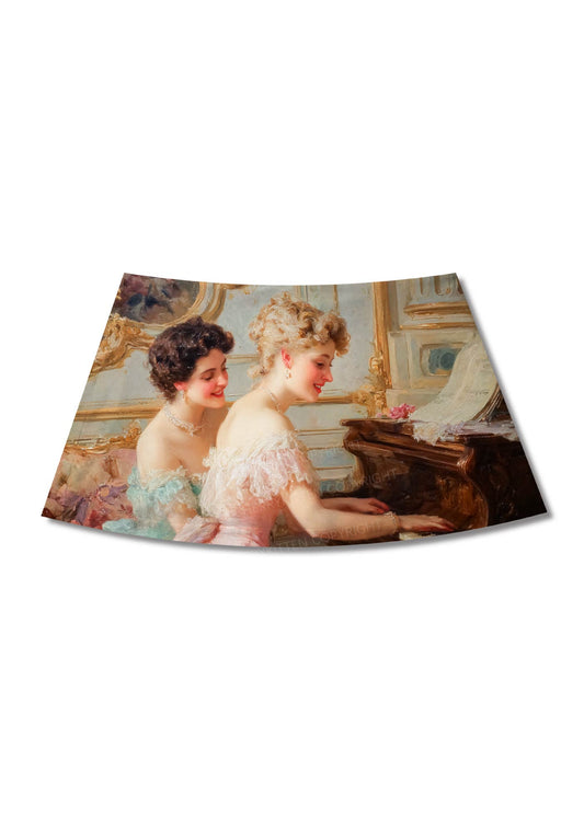 Elegant Piano Room Pride Y2K Print Mini Skirt Cherrykitten