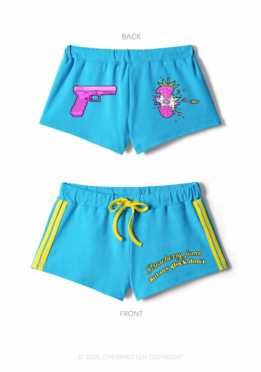 Strawberry Jams Y2K Drawstring Mini Shorts Cherrykitten