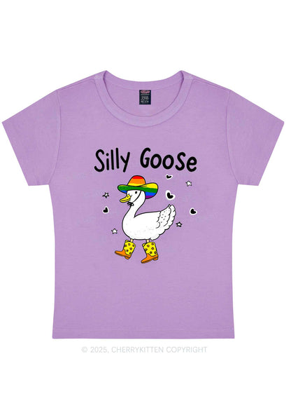 Silly Goose Pride Y2K Baby Tee Cherrykitten