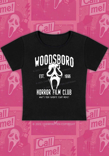 Horror Film Club Halloween Baby Tee Cherrykitten