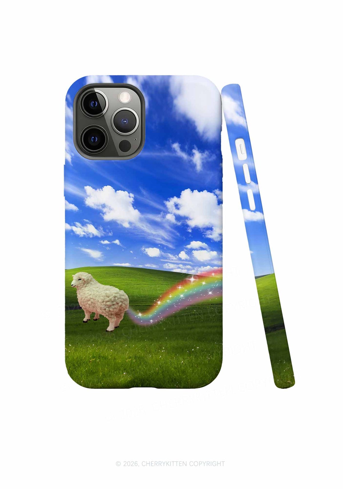 Sheep Rainbow Farts Y2K Phone Case Cherrykitten