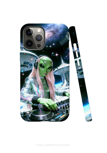 Space Alien DJ Y2K Phone Case Cherrykitten