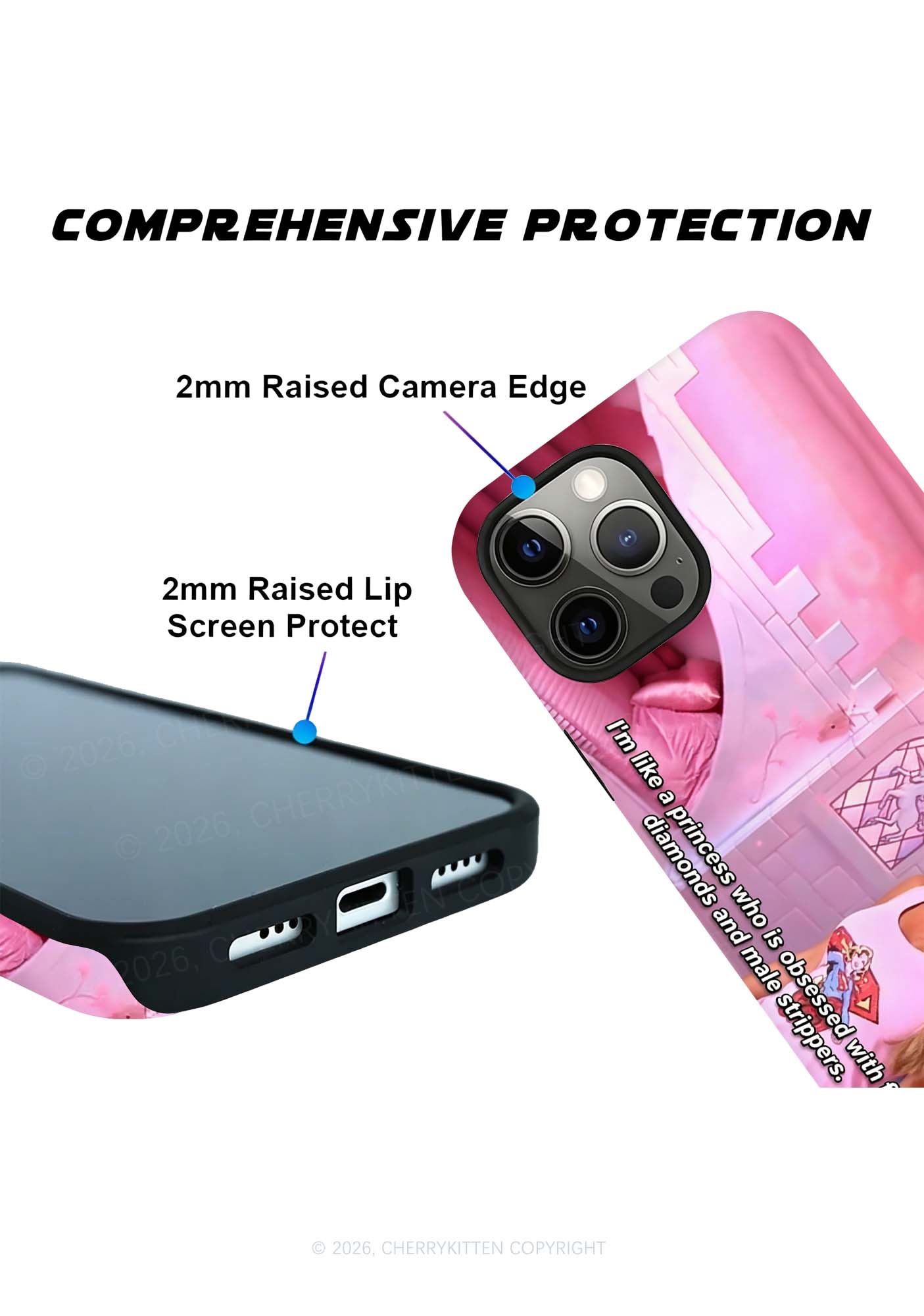 Im Like A Princess Y2K Phone Case Cherrykitten