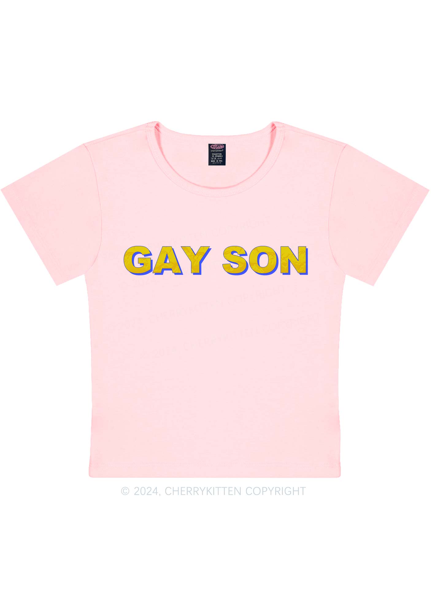 Gay Son Y2K Baby Tee Cherrykitten