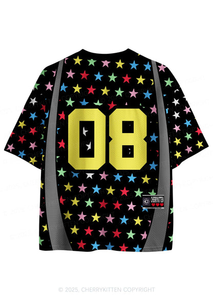 Custom Colourful Star Cxxt Y2K Sport Jersey Shirts Cherrykitten