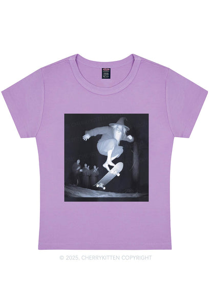 Skating Wizard Y2K Baby Tee Cherrykitten
