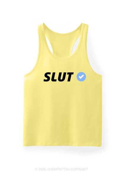 Certified Slxt Y2K Men Racerback Tank Top Cherrykitten