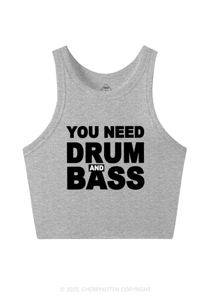 Need Drum And Bass Y2K Crop Tank Top Cherrykitten