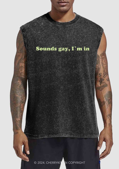 Sounds Gay Y2K Washed Tank Cherrykitten