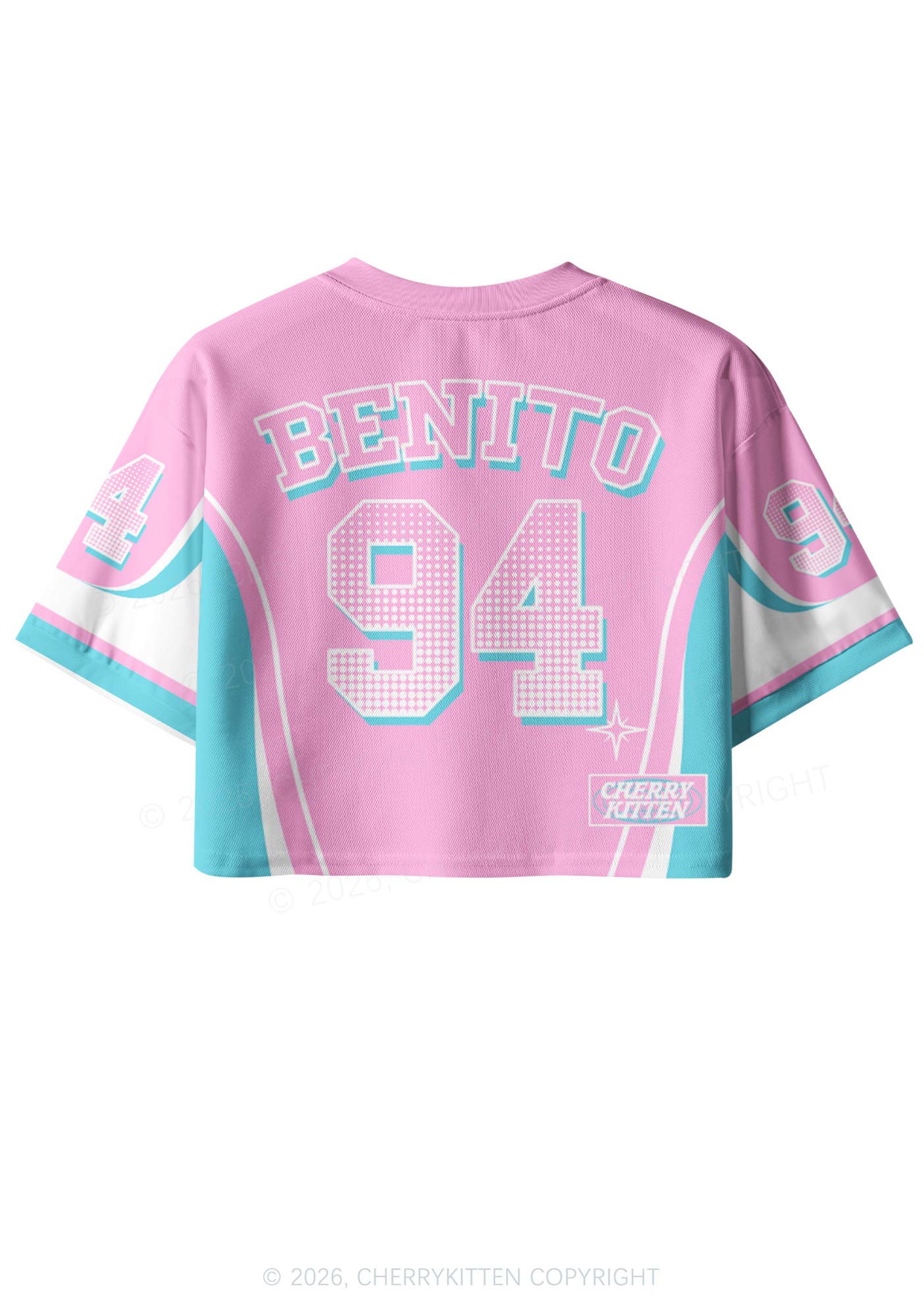 Pink Frog Y2K Crop Sport Jersey Shirts Cherrykitten