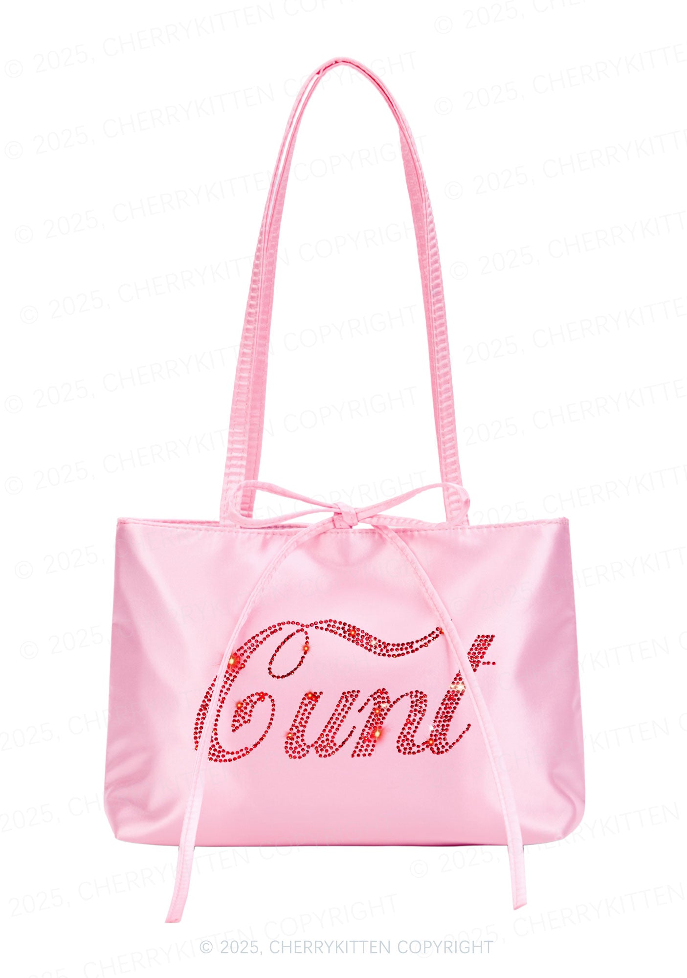 Rhinestone Special Cxxt Y2K Satin Bags Cherrykitten