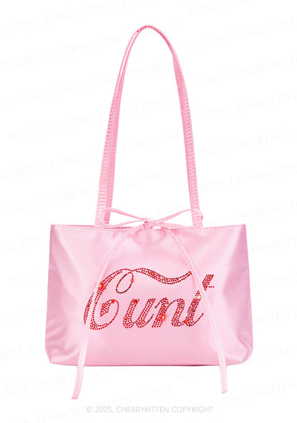 Rhinestone Special Cxxt Y2K Satin Bags Cherrykitten