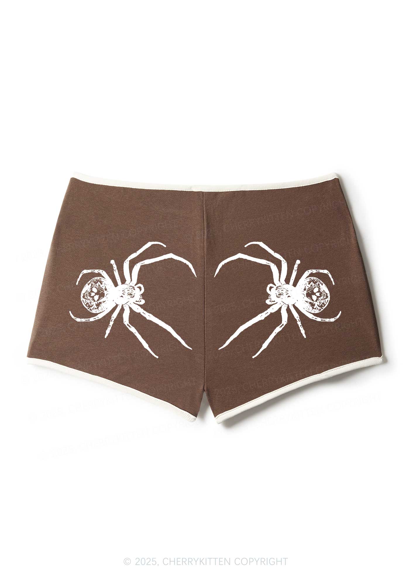 Skull Spider Y2K Booty Shorts Cherrykitten