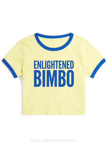 Enlightened Bimbo Y2K Ringer Tee Cherrykitten
