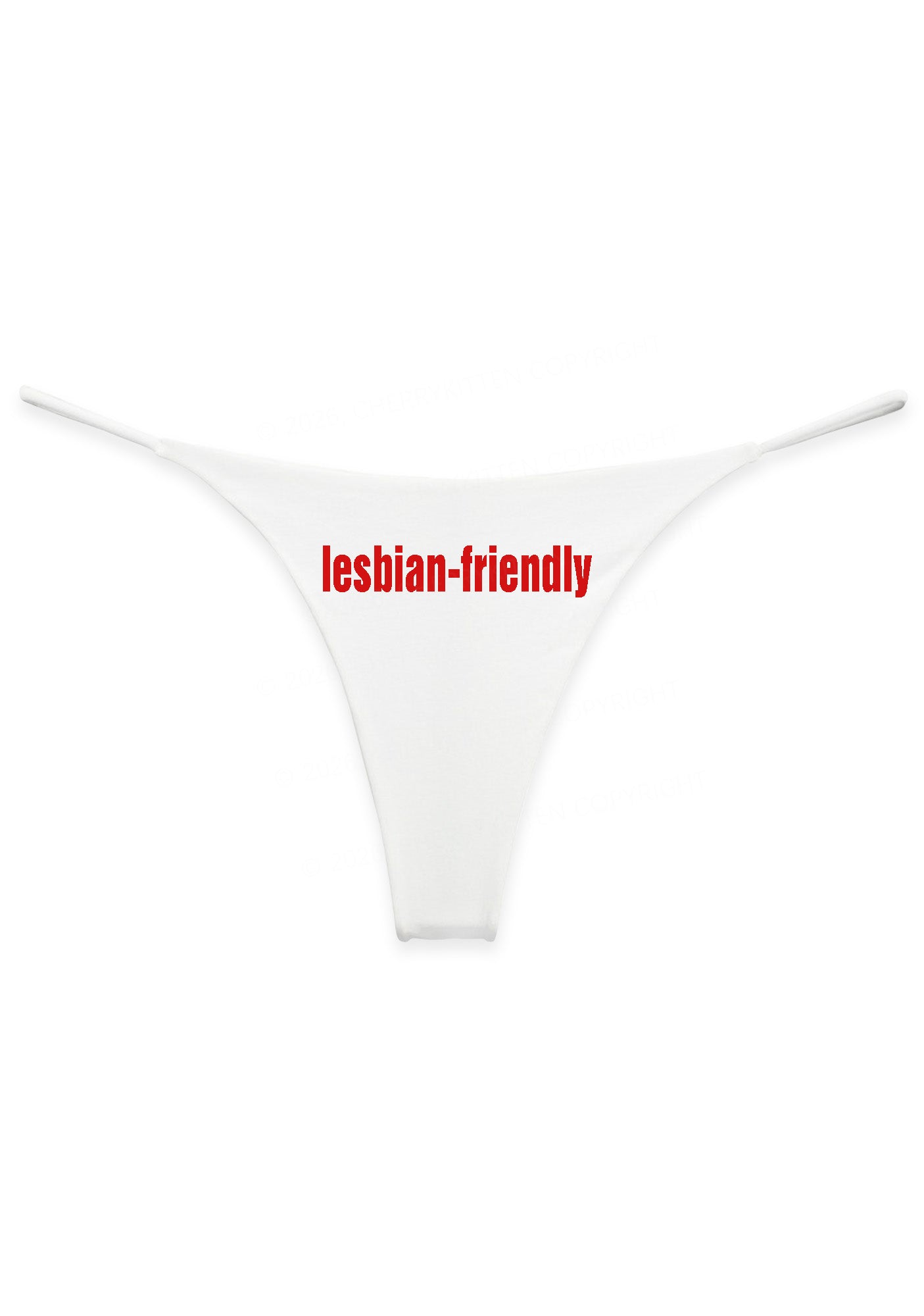 Lesbian Friendly Pride Y2K Bikini String Thong Cherrykitten