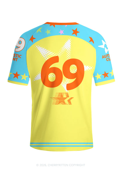 Autistic Cxxt Stars Y2K Football Jersey Shirts Cherrykitten