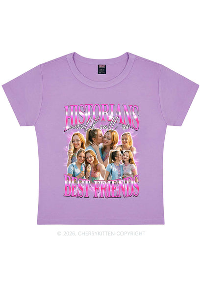 Custom Best Friends Photos Pride Y2K Baby Tee Cherrykitten
