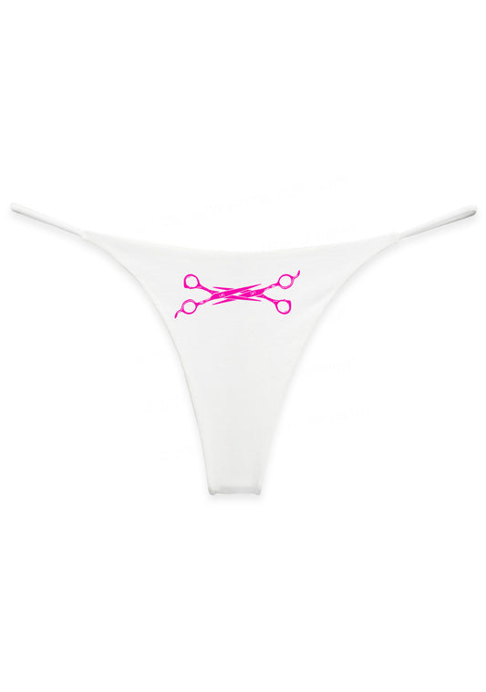 Pink Scissor Pride Y2K Bikini String Thong Cherrykitten