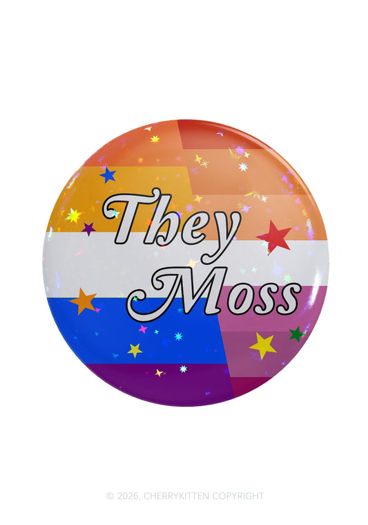 They Moss Pride 1Pc Y2K Pin Badge Cherrykitten