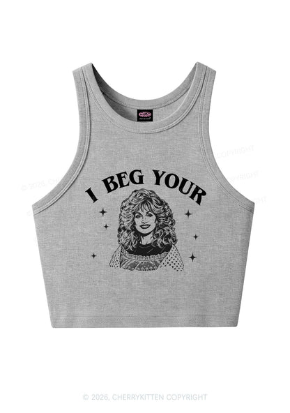 I Beg Your DP Y2K Crop Tank Top Cherrykitten