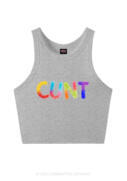 Rainbow Candy Cxxt Pride Y2K Crop Tank Top Cherrykitten