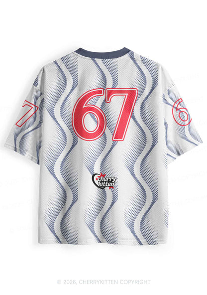 Ride A Cowgirl Blue Wave Pride Y2K Sport Jersey Shirts Cherrykitten