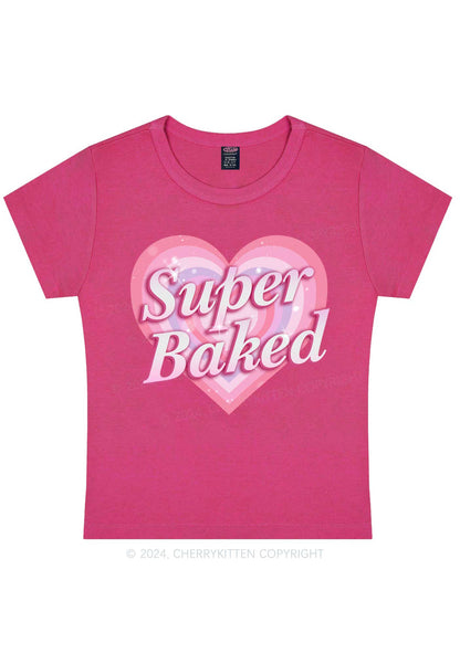 Super Baked Y2K Baby Tee Cherrykitten