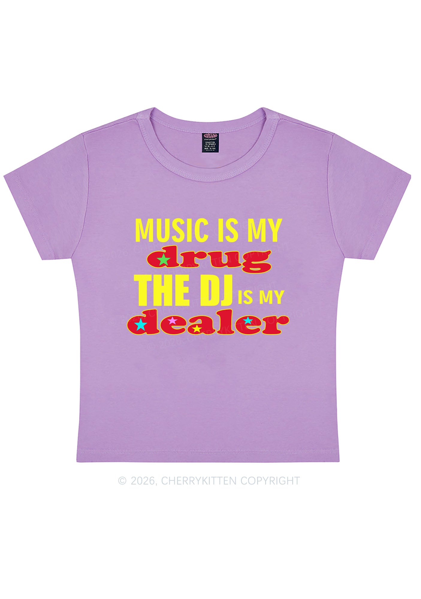 Music Is My Drxg Y2K Baby Tee Cherrykitten