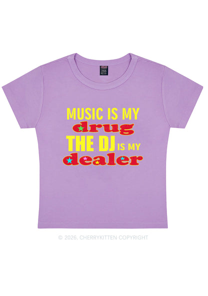 Music Is My Drxg Y2K Baby Tee Cherrykitten