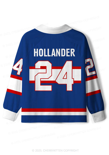 Blue Hockey HR Y2K Long Sleeve Sport Jersey Shirts Cherrykitten