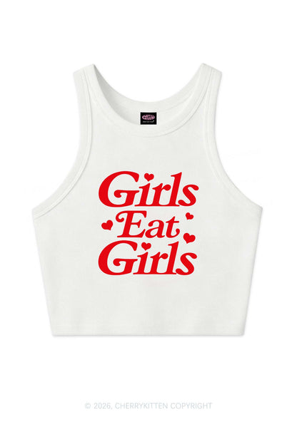 Girls Eat Girls Pride Y2K Crop Tank Top Cherrykitten