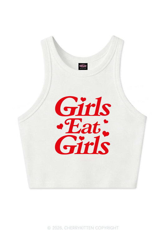 Girls Eat Girls Pride Y2K Crop Tank Top Cherrykitten